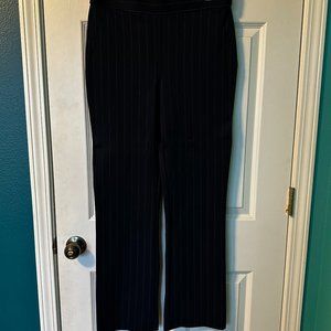 Navy Pinstripe Dress Pants